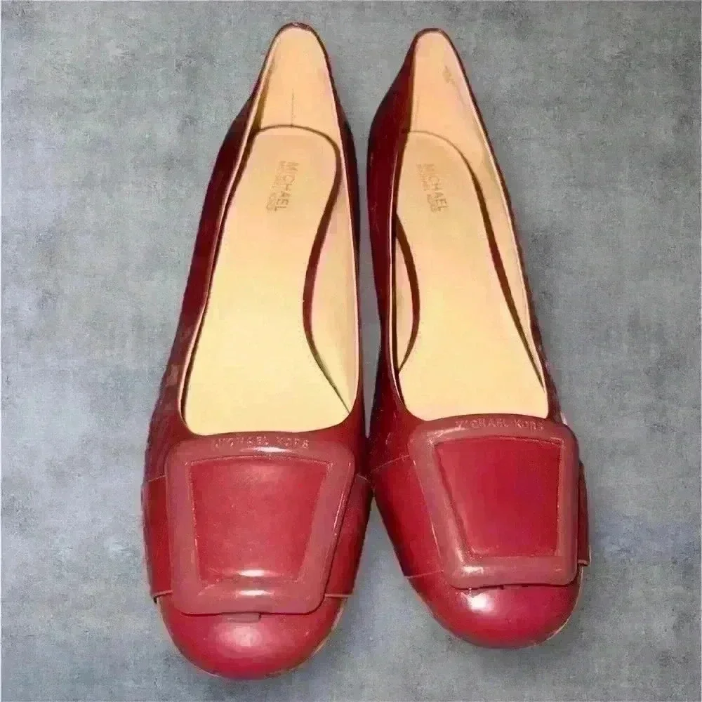 Michael Kors Women's Patsy wine red Pumps size 7.5